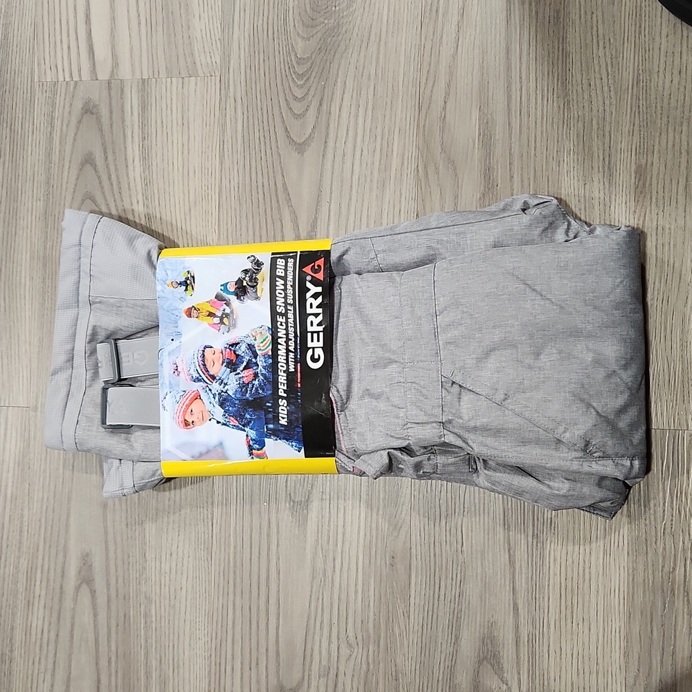 Gerry Kids Performance Grey Snow Bibs Size 5